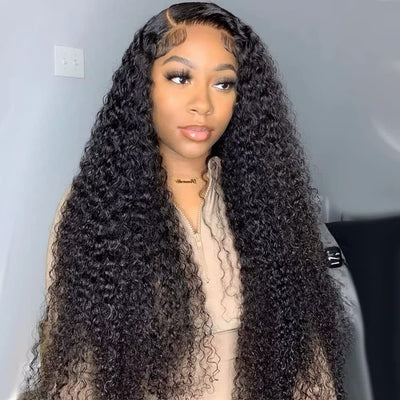 13x6 HD Lace Front Wigs Jerry Curly Wave 14A Double Drawn Hair - KissLove Hair