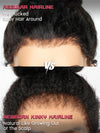 KissloveHair Kinky Curly Snug Fit 360 Lace Wig Kinky Edge Glueless Wig with Invisi Drawstring - KissLove Hair
