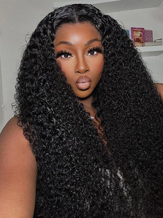 Kinky Curly Lace Front Wigs Human Hair Lace Wig- KissLove Hair display picture 1