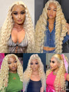 613 Blonde Hair 13x6 HD Lace Front Wig Deep Wave Pre Plucked Bye Bye Knots Wig - KissLove Hair