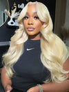 13x6 Lace Wig 613 Honey Blonde Hair 3D Body Wave Human Hair Wigs - KissLove Hair