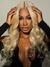613 Honey Blonde Hair 13x4 HD Lace Front Human Hair Wigs 3D Body Wave - KissLove Hair