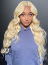 13x6 Lace Wig 613 Honey Blonde Human Hair Wigs Bone Straight / 3D Body Wave / Deep Wave - KissLove Hair