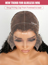 13x6 HD Lace Frontal Wig Body Wave Pre Plucked Glueless Wig Pull Go Drawstring Cap Ready to Go Wig - KissLove Hair