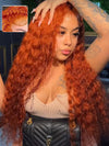 Ginger Deep Wave Wig Full 13x6 Lace Frontal Virgin Human Hair Wigs - KissLove Hair