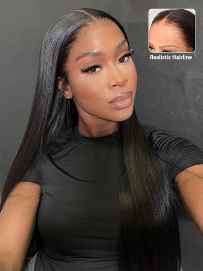 13x6 HD Lace Front Wig Brazilian Bone Straight Long Human Hair Wigs 40 Inch - KissLove Hair
