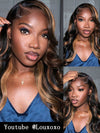 [Flash Sale] Pre Bleached Bye Bye Knots Brown Balayage Highlight Wig Body Wave Lace Frontal Wigs