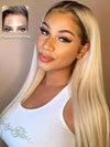 1b/613 Ombre Blonde Wig 13x4 Lace Front Human Hair Wigs Brazilian Straight Hair - KissLove Hair