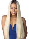 1b/613 Ombre Blonde Wig 13x4 Lace Front Human Hair Wigs Brazilian Straight Hair - KissLove Hair