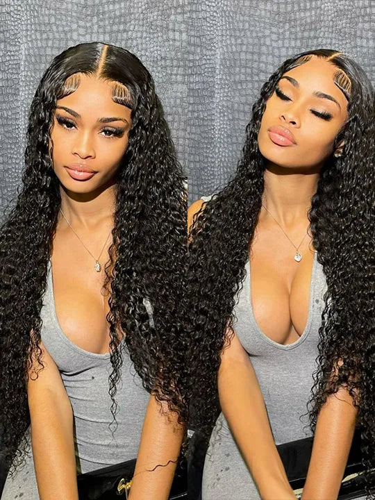 13x6 HD Lace Wig Deep Wave 40 Inch Long Human Hair Wigs Ear to Ear Full Lace Frontal Wig