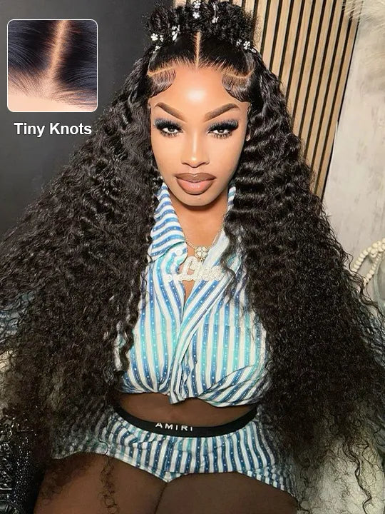 13x6 HD Lace Wig Deep Wave 40 Inch Long Human Hair Wigs Ear to Ear Full Lace Frontal Wig