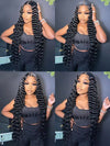 38 40 Inches Long Wig Loose Deep Wave Virgin Human Hair 13x4 Lace Frontal Wigs - KissLove Hair