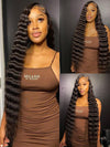38 40 Inches Long Wig Loose Deep Wave Virgin Human Hair 13x4 Lace Frontal Wigs - KissLove Hair