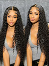 40 Inches Long Wig Deep Wave Virgin Human Hair 13x4 Real HD Lace Frontal Wigs - KissLove Hair