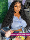 40 Inches Long Wig Deep Wave Virgin Human Hair 13x4 Real HD Lace Frontal Wigs - KissLove Hair