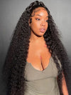 40 Inches Long Wig Deep Wave Virgin Human Hair 13x4 Real HD Lace Frontal Wigs - KissLove Hair