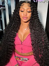 40 Inches Long Wig Deep Wave Virgin Human Hair 13x4 Real HD Lace Frontal Wigs - KissLove Hair