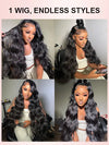 40 Inch Long Body Wave Wig 13x4 HD Lace Frontal Pull & Go Human Hair Wigs - KissLove Hair