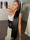 40 Inch 13x4 HD Lace Wig Bone Straight Long Human Hair Wigs Pull&Go Glueless Wig - KissLove Hair