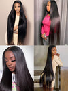 40 Inch 13x4 HD Lace Wig Bone Straight Long Human Hair Wigs Pull&Go Glueless Wig - KissLove Hair