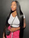40 Inch 13x4 HD Lace Wig Bone Straight Long Human Hair Wigs Pull&Go Glueless Wig - KissLove Hair