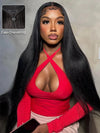 40 Inch 13x4 HD Lace Wig Bone Straight Long Human Hair Wigs Pull&Go Glueless Wig - KissLove Hair