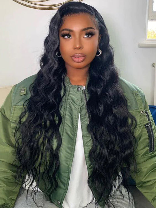 38 40 Inches Long Wig Pre Plucked 13x4 Transparent Lace Frontal Wig Glueless Wigs - KissLove Hair