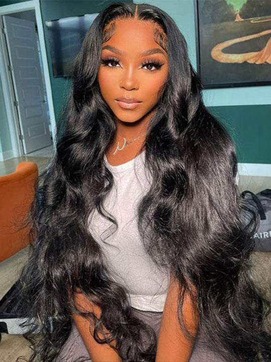 38 40 Inches Long Wig Pre Plucked 13x4 Transparent Lace Frontal Wig Glueless Wigs - KissLove Hair