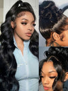 KissLove Glueless Invisi-Drawstring 360 Lace Wig Body Wave Pre Everything Kinky Edge Lace Frontal Wigs - KissLove Hair