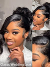 Kisslove Beginner Friendly Snug Fit 360 Lace Frontal Wig Bone Straight Hair Wigs With Invisi-Drawstring - Kisslove Hair