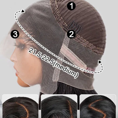 Layered Highlights Pre Plucked & Bleached Knots 360 Lace Wig Straight Human Hair Wigs - Kisslove Hair