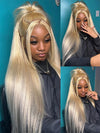 Kisslove 613 Blonde Straight Hair Invisi-Drawstring 360 Lace Frontal Wig Glueless Colored Human Hair Wig