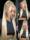 Kisslove 613 Blonde Straight Hair Invisi-Drawstring 360 Lace Frontal Wig Glueless Colored Human Hair Wig