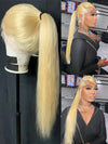 Kisslove 613 Blonde Straight Hair Invisi-Drawstring 360 Lace Frontal Wig Glueless Colored Human Hair Wig