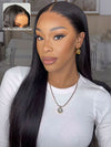 Kisslove Beginner Friendly Snug Fit 360 Lace Frontal Wig Bone Straight Hair Wigs With Invisi-Drawstring - Kisslove Hair