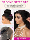 Kisslove Pre Plucked Yaki Body Wave Wig Snug Fit Invisi-Drawstring 360 Lace Wig with Newborn Hairline