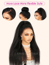 Kisslove Light Yaki Straight Hair Invisi-Drawstring 360 Lace Wig Pre-Everything Glueless Wigs - Kisslove Hair
