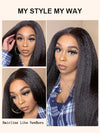 Kisslove Light Yaki Straight Hair Invisi-Drawstring 360 Lace Wig Pre-Everything Glueless Wigs - Kisslove Hair