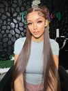 Kisslove Pre-Everything Chocolate Brown Wig 360 Lace Wig Straight Human Hair Wigs - KissLove Hair
