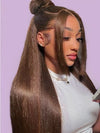 Kisslove Pre-Everything Chocolate Brown Wig 360 Lace Wig Straight Human Hair Wigs - KissLove Hair