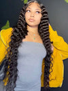 40 Inch 13x6 HD Lace Front Wig Loose Deep Wave Pre Plucked Glueless Long Human Hair Wigs - KissLove Hair