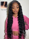 40 Inch 13x6 HD Lace Front Wig Loose Deep Wave Pre Plucked Glueless Long Human Hair Wigs - KissLove Hair
