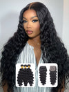 Loose Deep Wave Bundles With Lace Closure 12A Brazilian Virgin Human Hair Weave - KissLove Hair