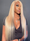 5*5 HD Lace Wigs 613 Blonde Hair Straight Brazilian Virgin Human Hair Wigs - Kisslove Hair