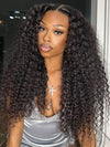 Double Drawn 6*6 Lace Closure Wig Glueless Deep Wave 14A Brazilian Virgin Human Hair Wigs - Kisslove Hair