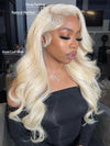 13x6 Lace Wig 613 Honey Blonde Hair 3D Body Wave Human Hair Wigs - KissLove Hair
