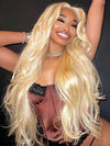 13x6 Lace Wig 613 Honey Blonde Hair 3D Body Wave Human Hair Wigs - KissLove Hair