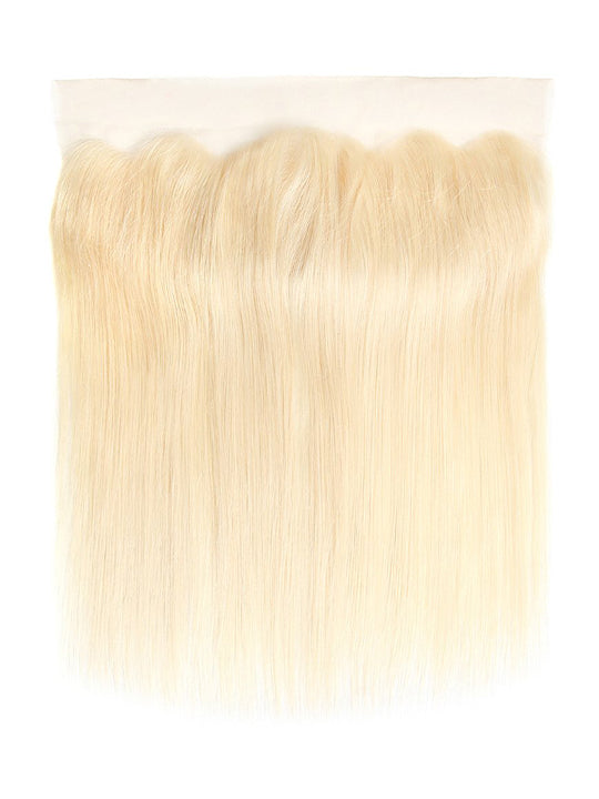 613 Honey Blonde Hair 13*4 Lace Frontal Closure Straight Virgin Human Hair - KissLove Hair