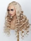 [20“=$139] Ash Blonde Hair 13x4 Transparent Lace Frontal Wig Fast 2 Days Shipping