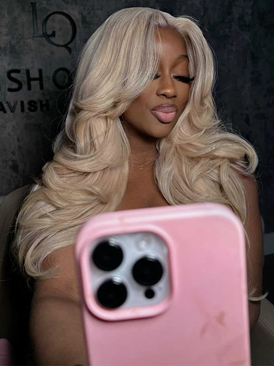 [$100 Off Sale] Butterfly Curtain Bangs Body Wave 13x6 Lace Front Human Hair Wigs